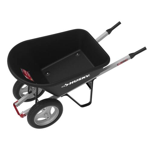 Wheelbarrow Poly Dual FF 6 cu. ft.