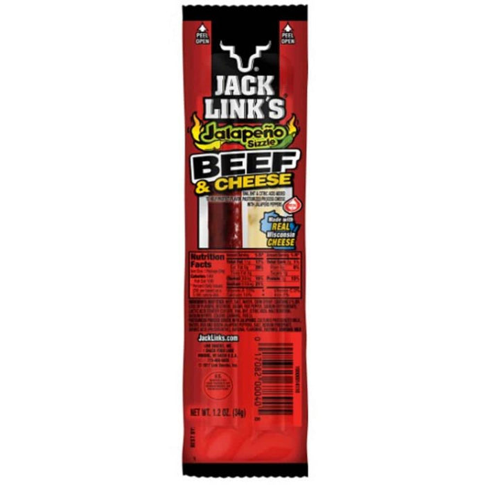 Jack Link's Jalapeno and Cheese, Stick 1.2 oz. Meat Snacks