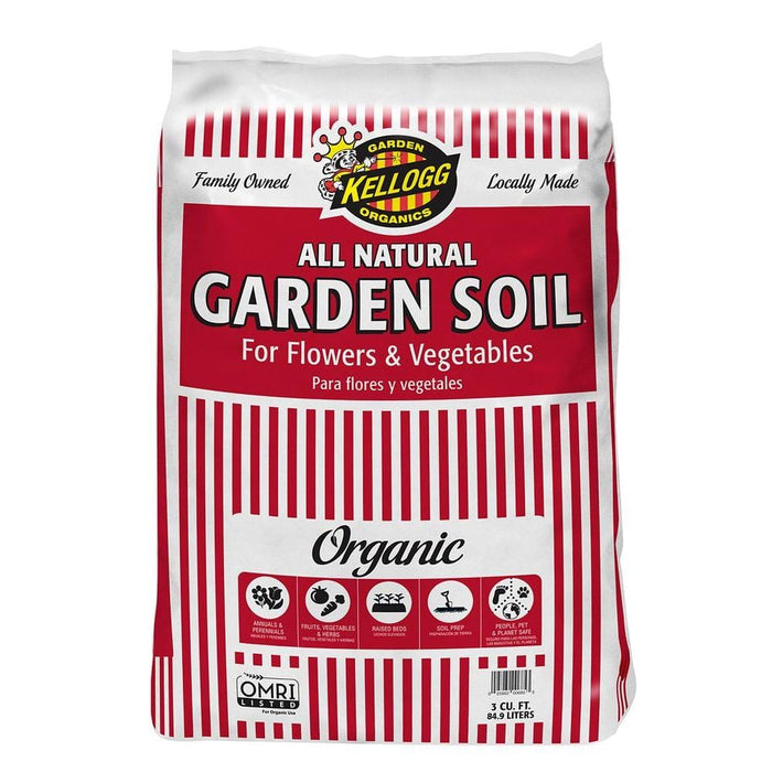 Organic Garden  Soil 3 cu.ft  All Natural for Flowers and Vegetables Kellogg 1