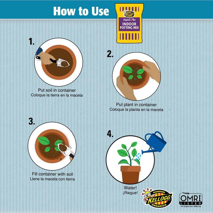 can you use indoor potting mix for vegetables Organic Garden Soil 8 Qt. All Natural Indoor Potting Mix Kellogg
