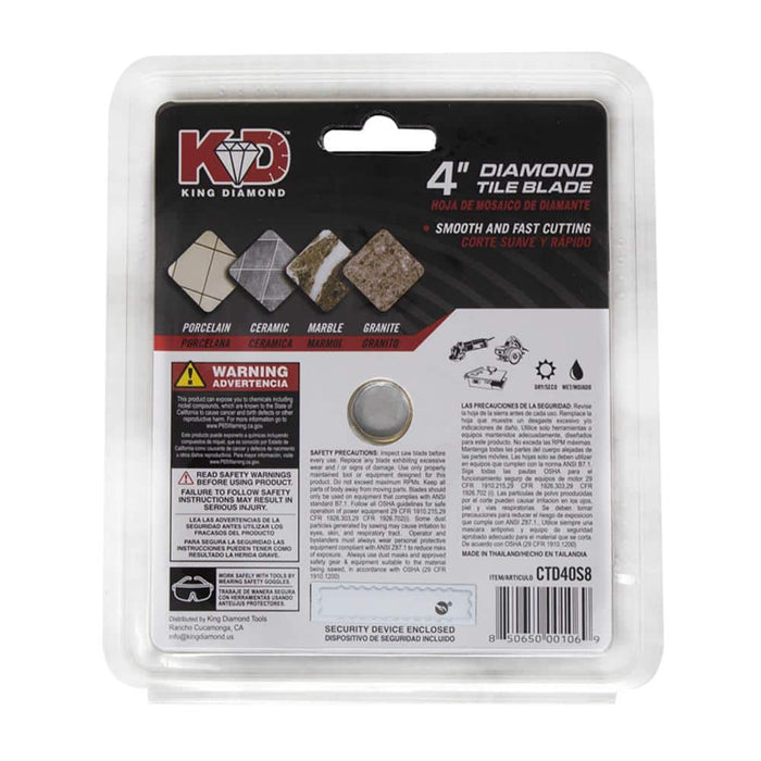 Cutting Disc 4 in. Tile Continuous Rim Diamond