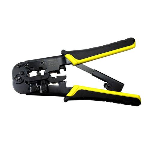 Data Cable Crimper/Stripper/Cutter, Ratcheting