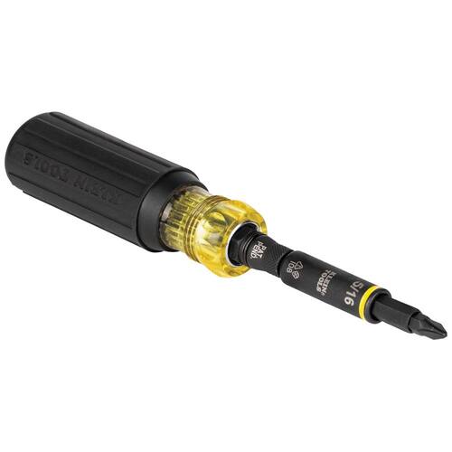 Multi-Bit Screwdriver/Nut Driver, 11-in-1, Impact-Rated