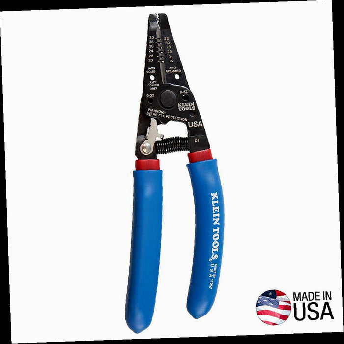 Wire Stripper/Cutter, 20-30 AWG Solid, 22-32 AWG Stranded, Klein-Kurve
