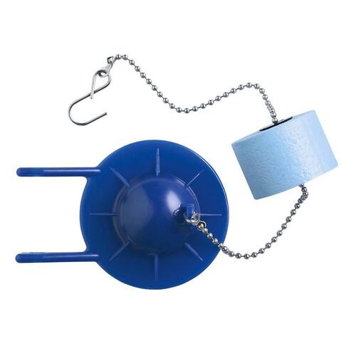 Toilet Flapper 2 in. Blue with Float Used in Various 2-Piece Toilets