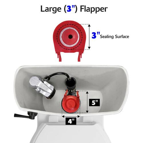 Toilet Tank Flapper Universal 3 in. Premium 4