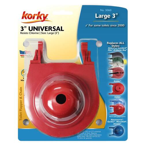 Toilet Tank Flapper Universal 3 in. Premium 3