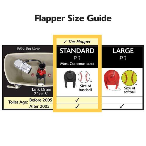 Toilet Tank Flapper 2 in.