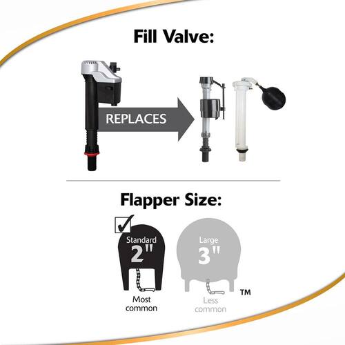 Valve and Flapper Kit QuietFILL Platinum