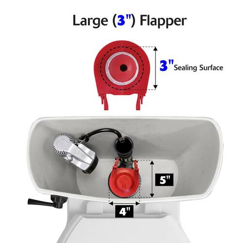 Fill Valve and 3 in. Flapper Kit QuietFILL Platinum