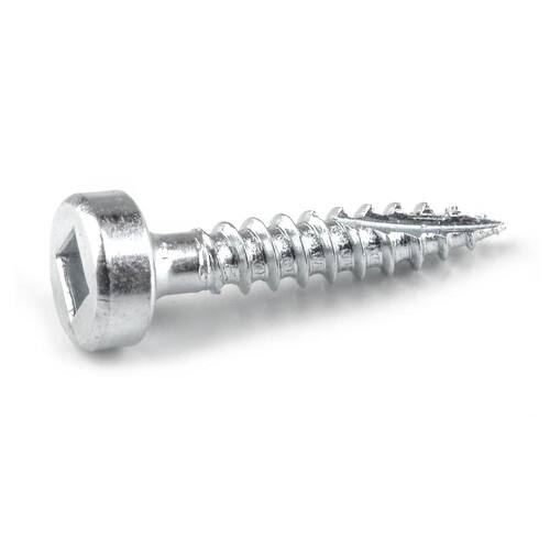 Sheet Metal Screws #7 3/4 in Pan Head Square Zinc Plated (100-Pack)