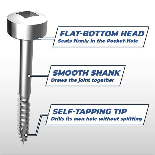 Wood Screw #7 x 1  in. Pan Head Square Zinc Plated (250-Pack)