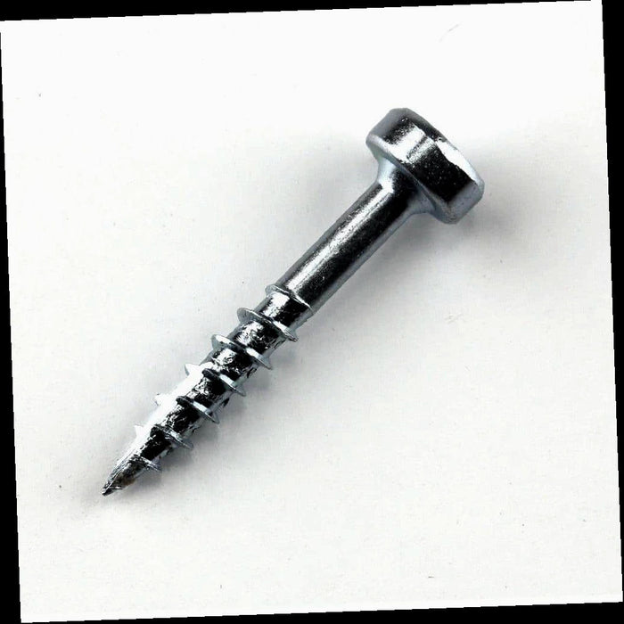 Screw #7 x x 1 in. Square Drive Pan-Head Zinc Pocket-Hole Screw (250-Pack) Head