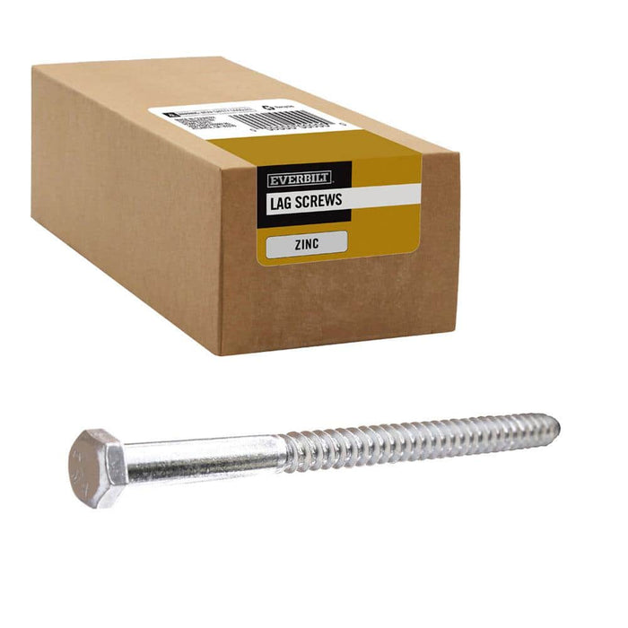 Lag Bolt 5/16 in. x 6 in. Hex Head Zinc Plated (25-Pack) 5