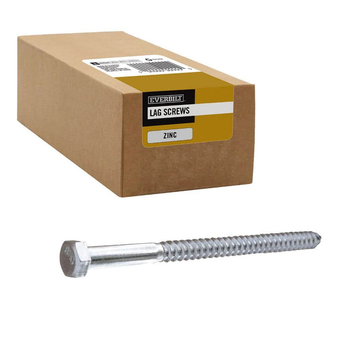 Lag Bolt 3/8 in. x 5-1/2 in. Hex Head Zinc Plated (25-Pack) 5