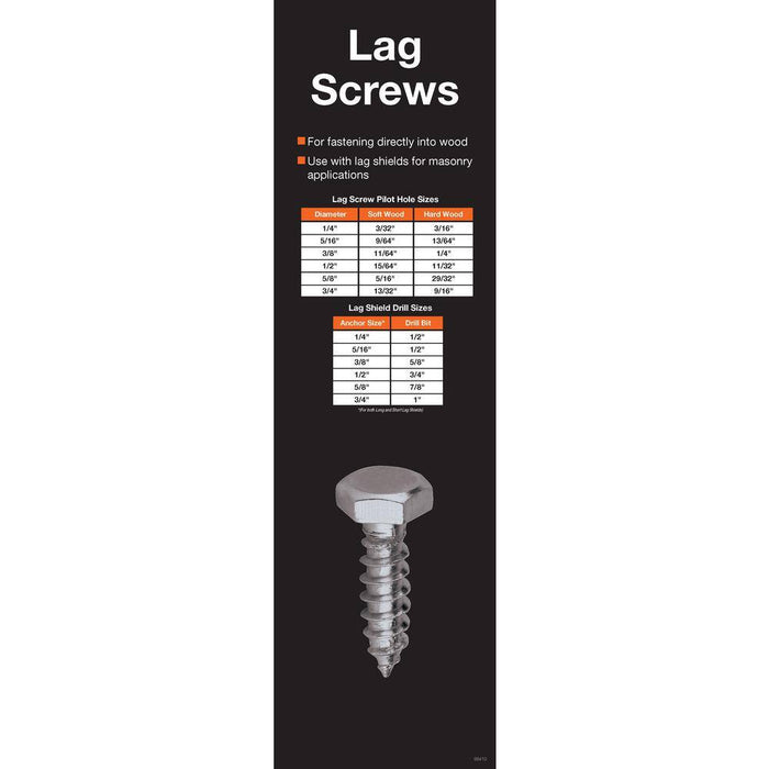 Lag Bolt 3/8 in. x 5-1/2 in. Hex Head Zinc Plated (25-Pack) 6