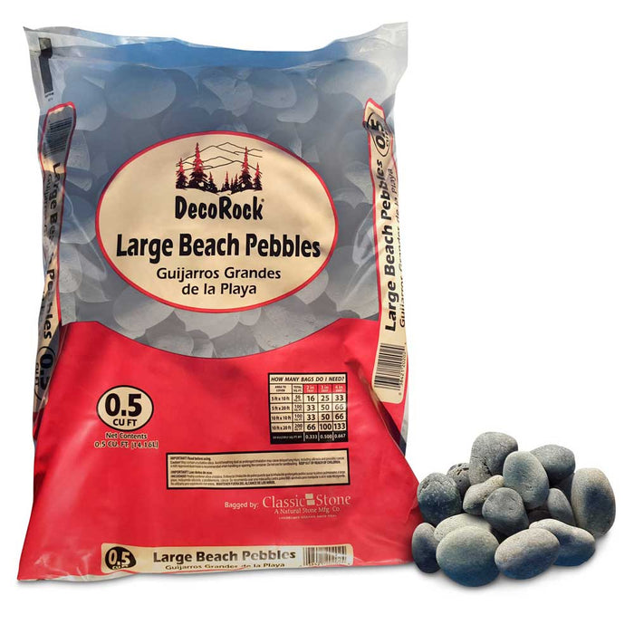 Landscape Pebbles 1/2 in. - 3 in. Grey 0.5 cu.ft. 40 lb