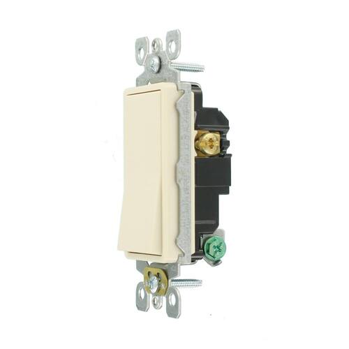 Switch 15 Amp 3-Way Light Almond Decora