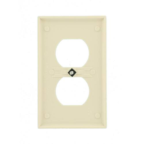 Wall Plate Duplex Outlet 1-Gang Light Almond