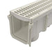 Channel Drains 3 in. x 40 in. Kit with Grate Polypropylene Grey 7