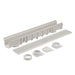 Channel Drains 3 in. x 40 in. Kit with Grate Polypropylene Grey 4