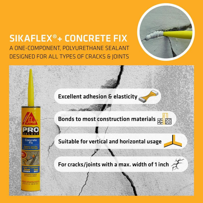 Concrete Repair No-Sag Polyurethane 10.1 oz. Green Sika 7