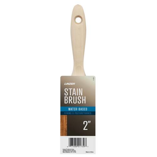 Stain Brush Flat Polyester and Bristle Blend 2 in.