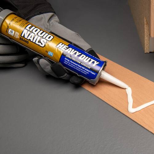 Construction Adhesive, Heavy Duty, Tan, Low VOC, 28 oz.