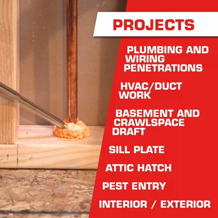 Spray Foam Insulation R-4 Pro Gaps and Cracks 7 sq. ft. 21 oz. 3