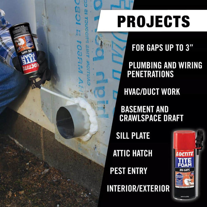 Spray Foam Insulation R-4.5 Standard Gaps and Cracks 12 sq. ft. 12 oz. 10