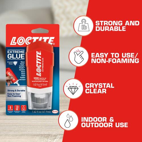 Adhesive, Extreme Glue, Flexible Liquid, Clear, 1.62 oz. Bottle (each)