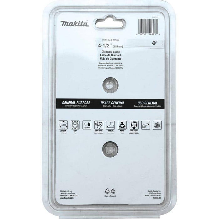 Cutting Disc 4.5 in. Multipurpose Segmented Rim Diamond (2-Pack)