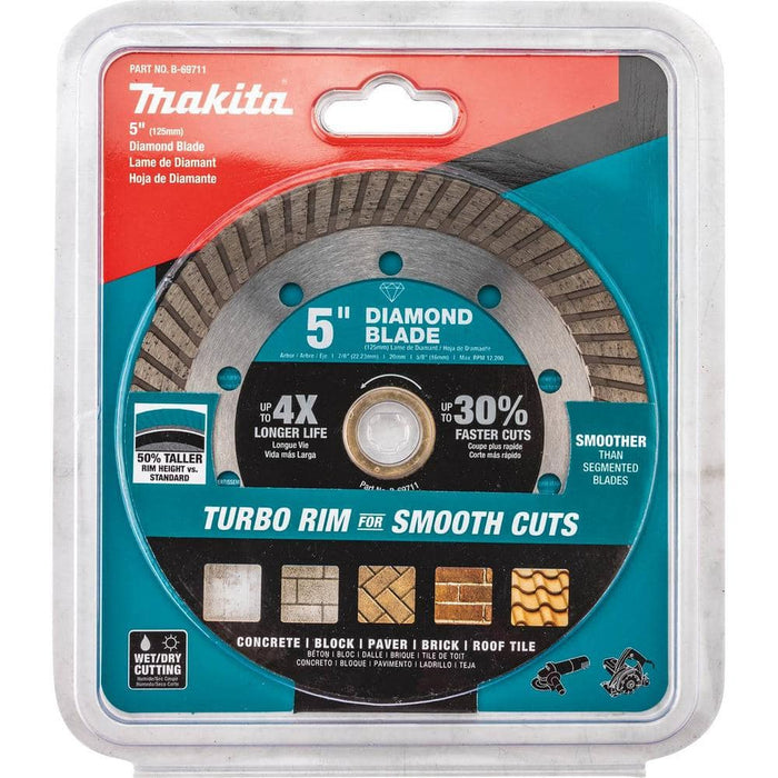 Cutting Disc 5 in. Multipurpose Turbo Rim Diamond