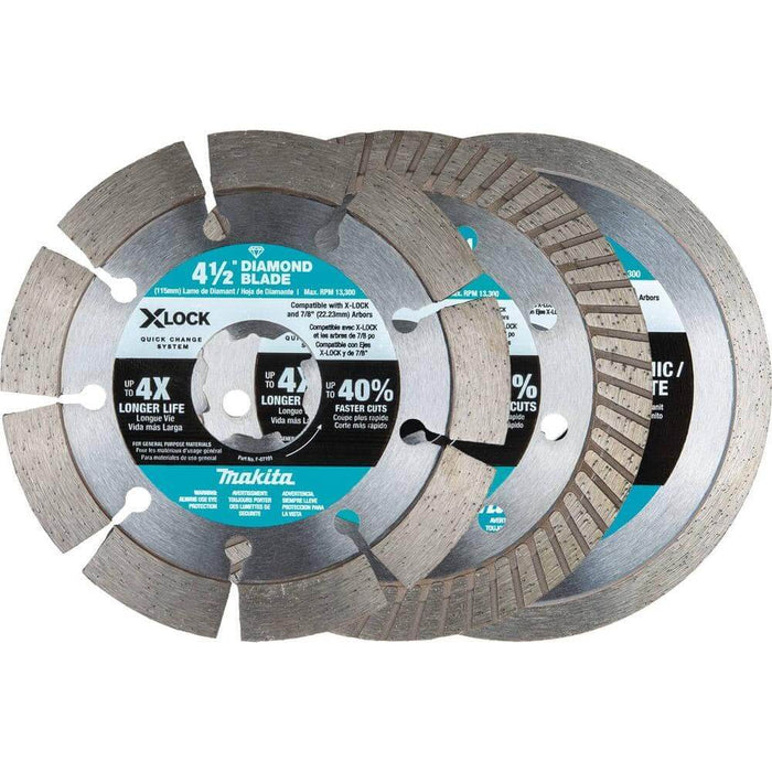 Cutting Disc Set 4-1/2 in. Masonry Diamond (3-Pack)