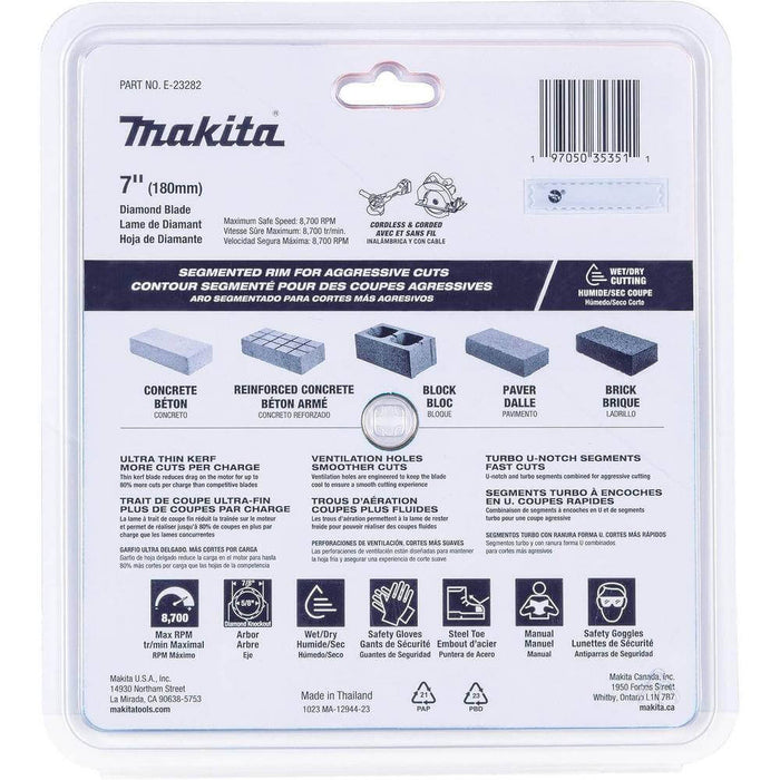 Cutting Disc 7 in. Masonry Segmented Rim Diamond Thin Kerf