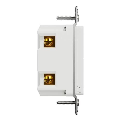 Rocker Switch 15 Amp Single Pole/3-Way Wi-Fi Energy Monitoring Matte White with Back Wire Clamps Light Switch X Series