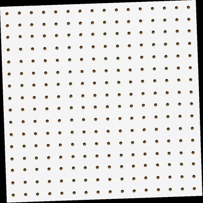 Pegboard White Panel Common: 3/16 in. x 4 ft. x 8 ft., Actual: 0.155 in. x 47.7 in. x 95.7 in.