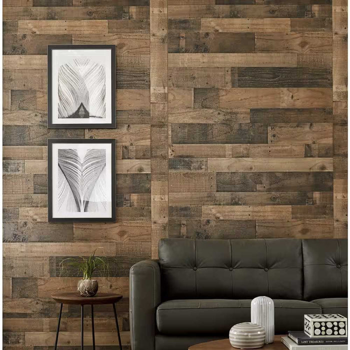 Siding Panel 1/8 in. x 4 ft. x 8 ft. Brown Authentic MDF Panel 3