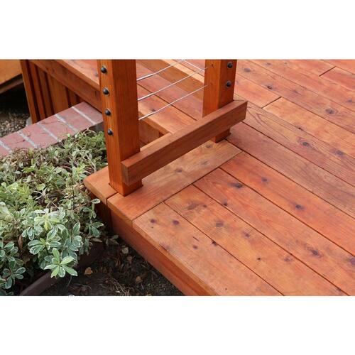 Redwood Lumber 2 in. x 6 in. x 8 ft. Construction Heart S4S