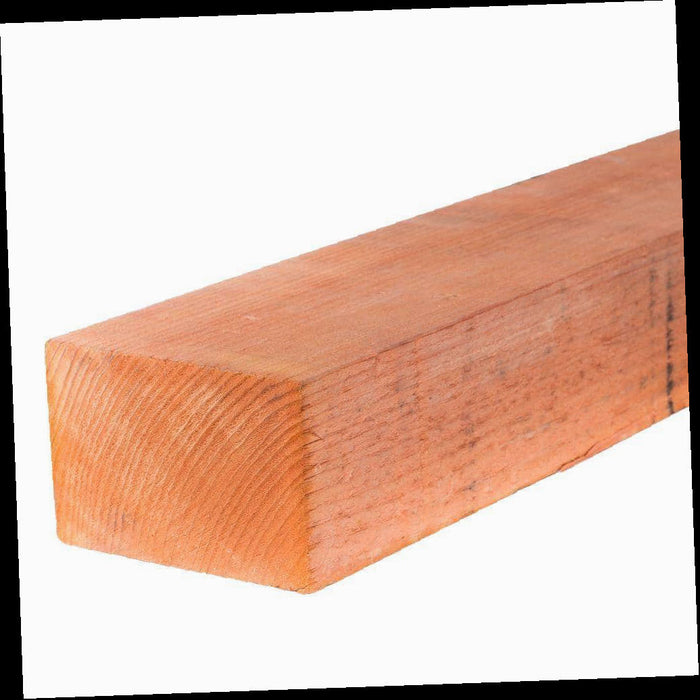 Rough Redwood Lumber 4 in. x 6 in. x 8 ft. Construction Heart