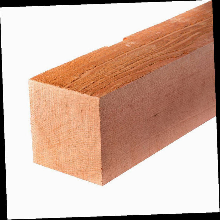 Rough Redwood Timber 6 in. x 6 in. x 8 ft. Construction Heart