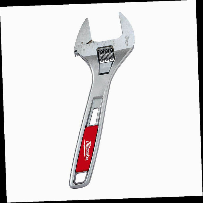 Wide Jaw Adjustable Wrench, 8 in.