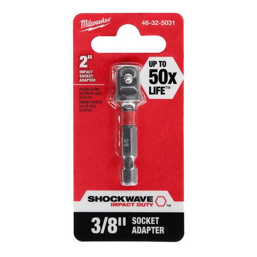 SHOCKWAVE Impact Duty 1/4 in. x 3/8 in. Alloy Steel Square Socket Adapter 7