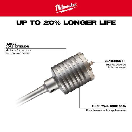 SDS-MAX Core Bit, 2-5/8 in. x 11-3/8 in.