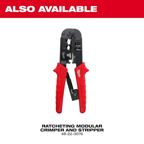 Pass-Through Crimper & Stripper, Ratcheting