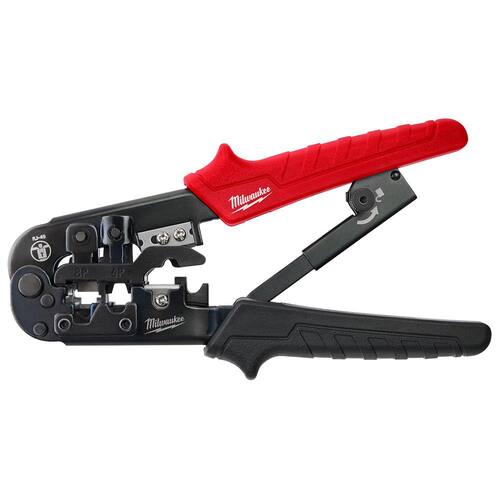 Pass-Through Crimper & Stripper, Ratcheting