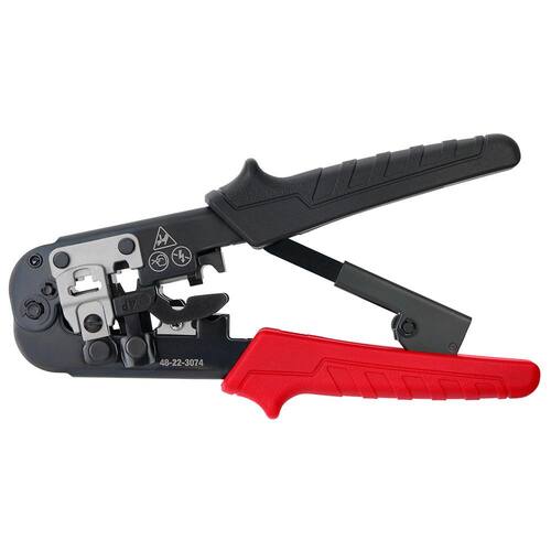 Pass-Through Crimper & Stripper, Ratcheting