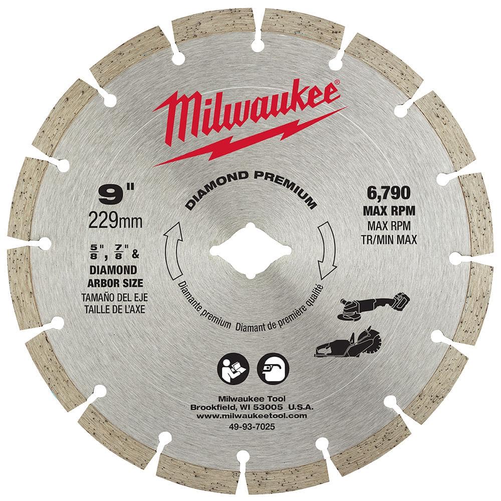 Cutting Disc 9 in. Multipurpose Segmented Premium Diamond Delivery
