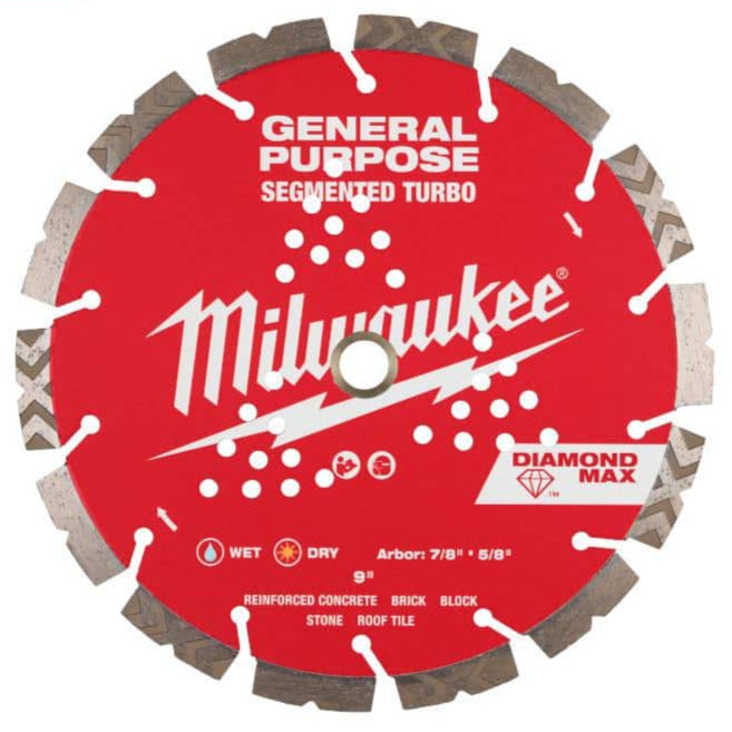 Cutting Disc 9 in. Multipurpose Segmented Rim Turbo Diamond