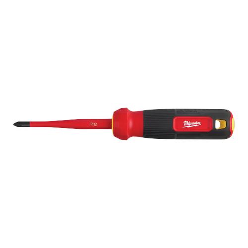 1000V Insulated Slim-Tip Multi-Bit Screwdriver, 4-in-1